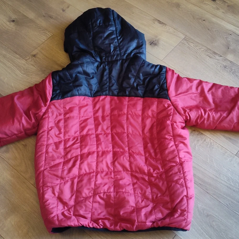 Eddie Bauer Jacket Reversible Puffer Fleece 14/16 - Picture 5 of 8
